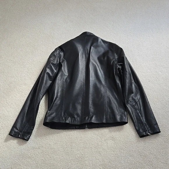 Italian Leather Moto Jacket Bomber & Varsity